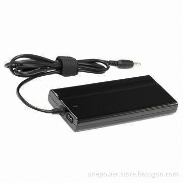 90W AC Adapter for CQ HP Laptop, 18.5V/4.9A, Ultra-slim, with USB Slot, in Black Color